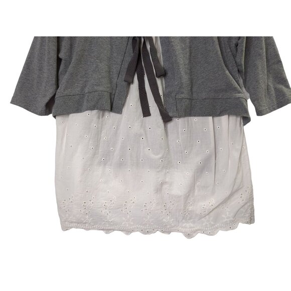 Matilda Jane In The Clouds Top‎ Women S Eyelet Lace Bottom Oversized Layered - Picture 6 of 11